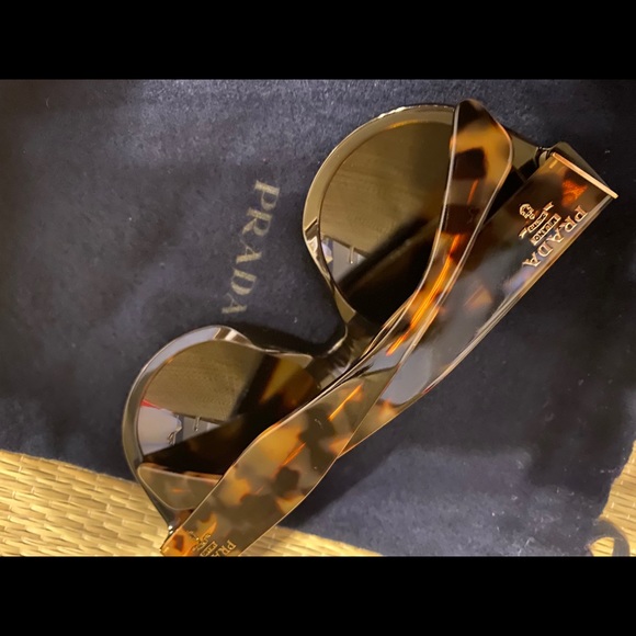 Prada Accessories - Prada Tortoiseshell Style SPR 170 Havana Brown